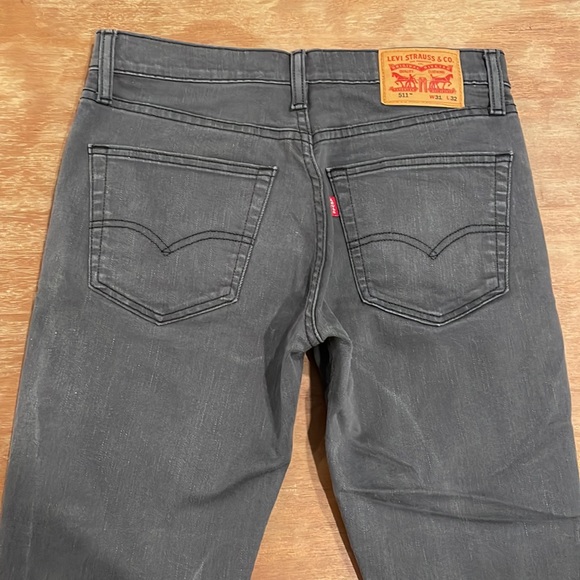 NWOT LEVI'S 511™ SLIM FIT MEN'S GREY JEANS, W31" L32" - Picture 8 of 12